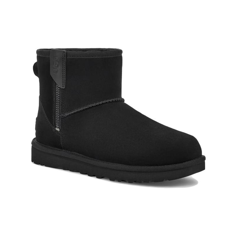 UGG Classic Mini Bailey Zip Boot Black Women's 1151230-BLK