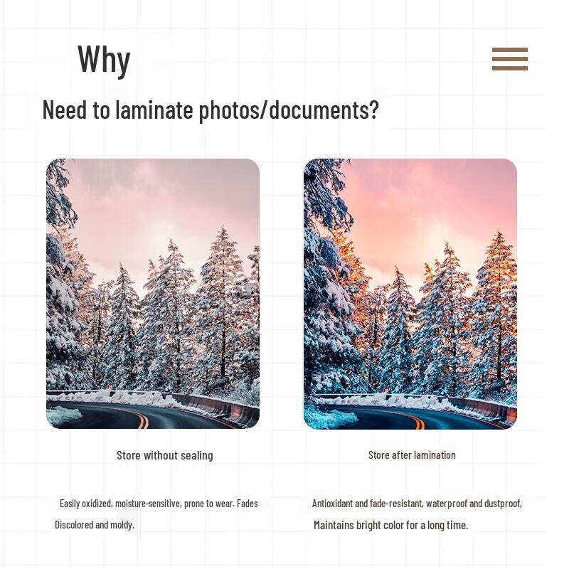 HOOYE A4 High-Transparency Laminating Film