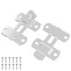 Door Catch 2 Pcs Silver 70 X 8 Mm Steel
