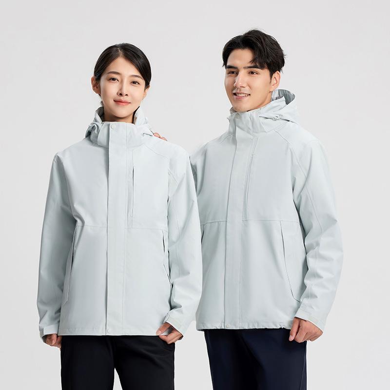 Outdoor Jacket Men's Three-in-one Removable Liner Fleece Business Casual Overalls Autumn and Winter Windproof Jacket Women