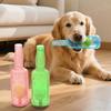 Bottle Dog ??Chew Toy Rubber Bottle with Tennis Ball Squeaky Dog Teeth Cleaning Toy Interactive Floating Toy for Small Medium Dogs Outdoor Pool Play