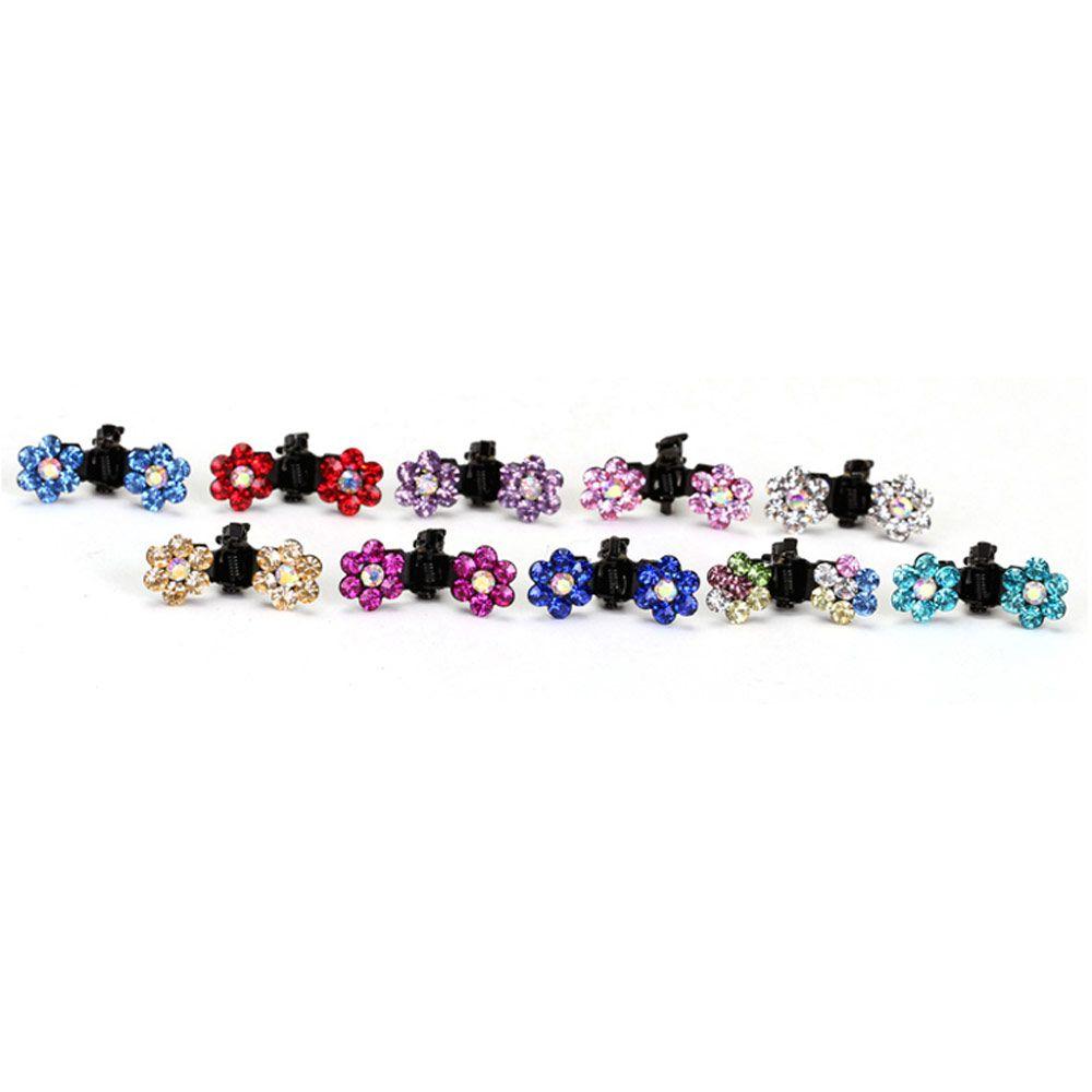 Mode Paillettes Fleur Pinces Antidérapantes Filles Strass Pinces à Cheveux Mini Pinces à Cheveux Pinces en Métal