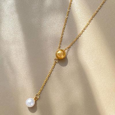 Nischen-Luxus Y-Kette für Damen, Perlenquasten-Halskette für Herbst und Winter-Nische für Damen, vielseitige Schlüsselbeinkette für Damen