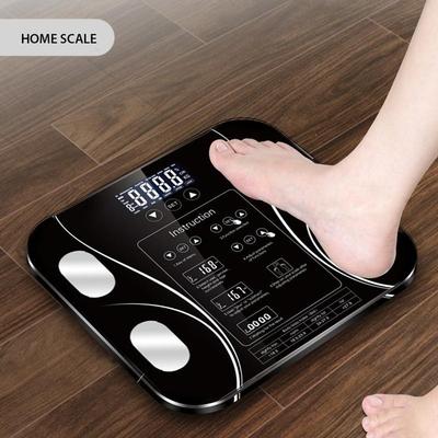 מאזני שומן גוף חכמים, משקל BMI בקרת מגע דיגיטלית לאמבטיה משקל אלקטרוני