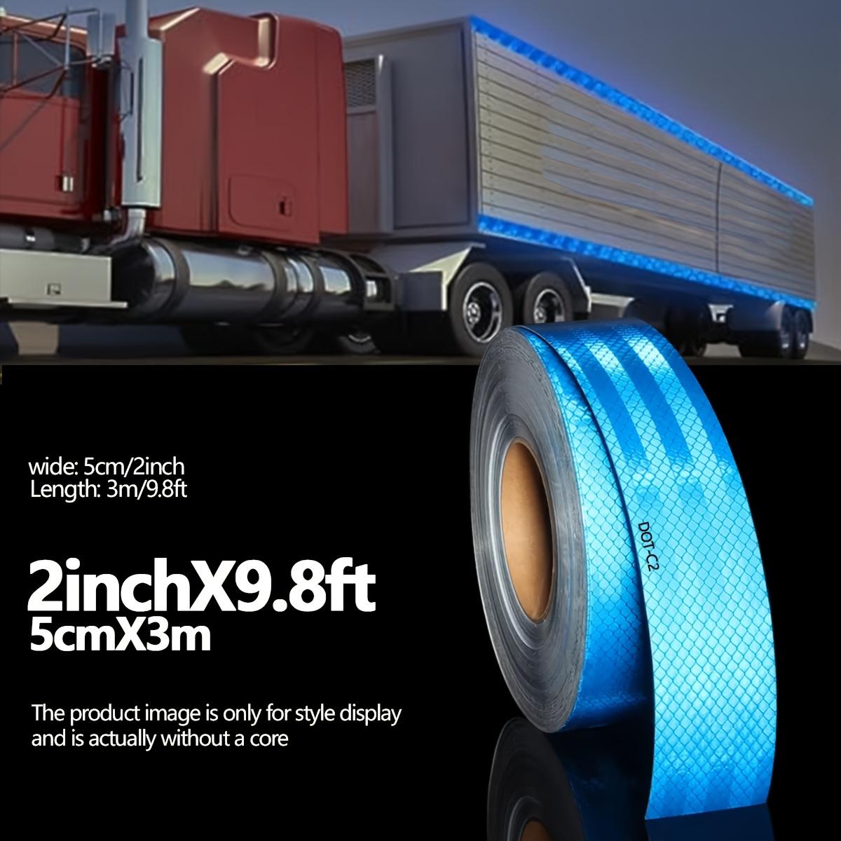 

European Standard DOT blue reflective tape, warning safety stickers, floor installation, waterproof, adhesive, for truck, road 5cm