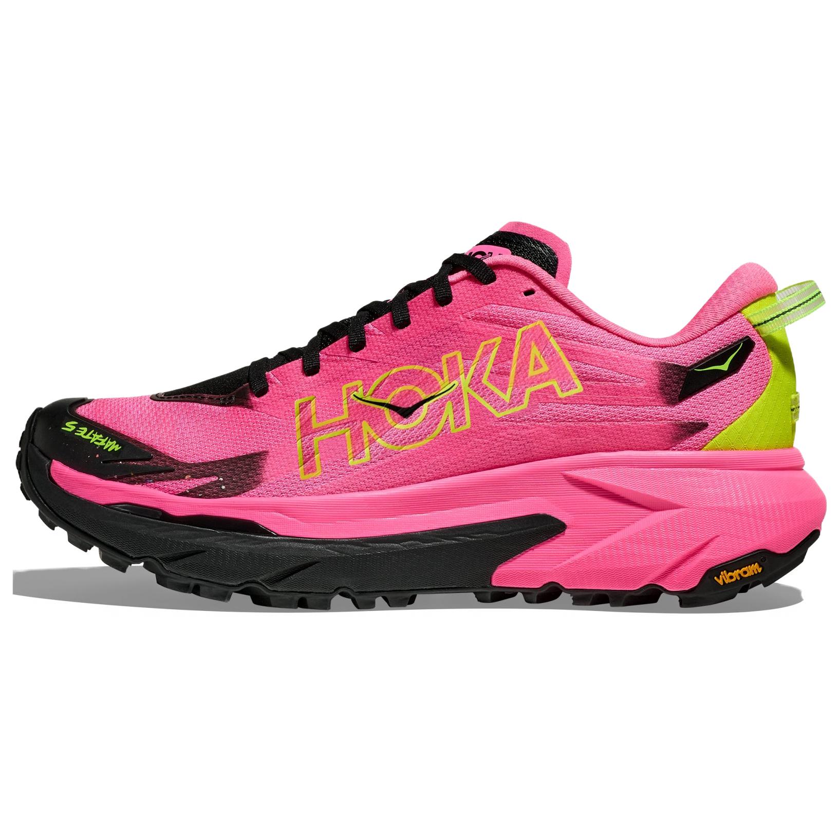 

HOKA One One Mafate 5 Мягкие Удобные Нескользящие Прочные Кроссовки с Низким Верхом Унисекс Кроссовки для Бега Розовые 1168722-NNR 40.5