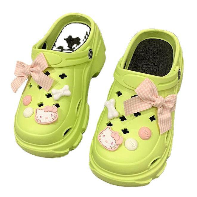 Women's 2023 Summer Thick-Soled Hole Shoes - Cute, Versatile, Cool Slippers