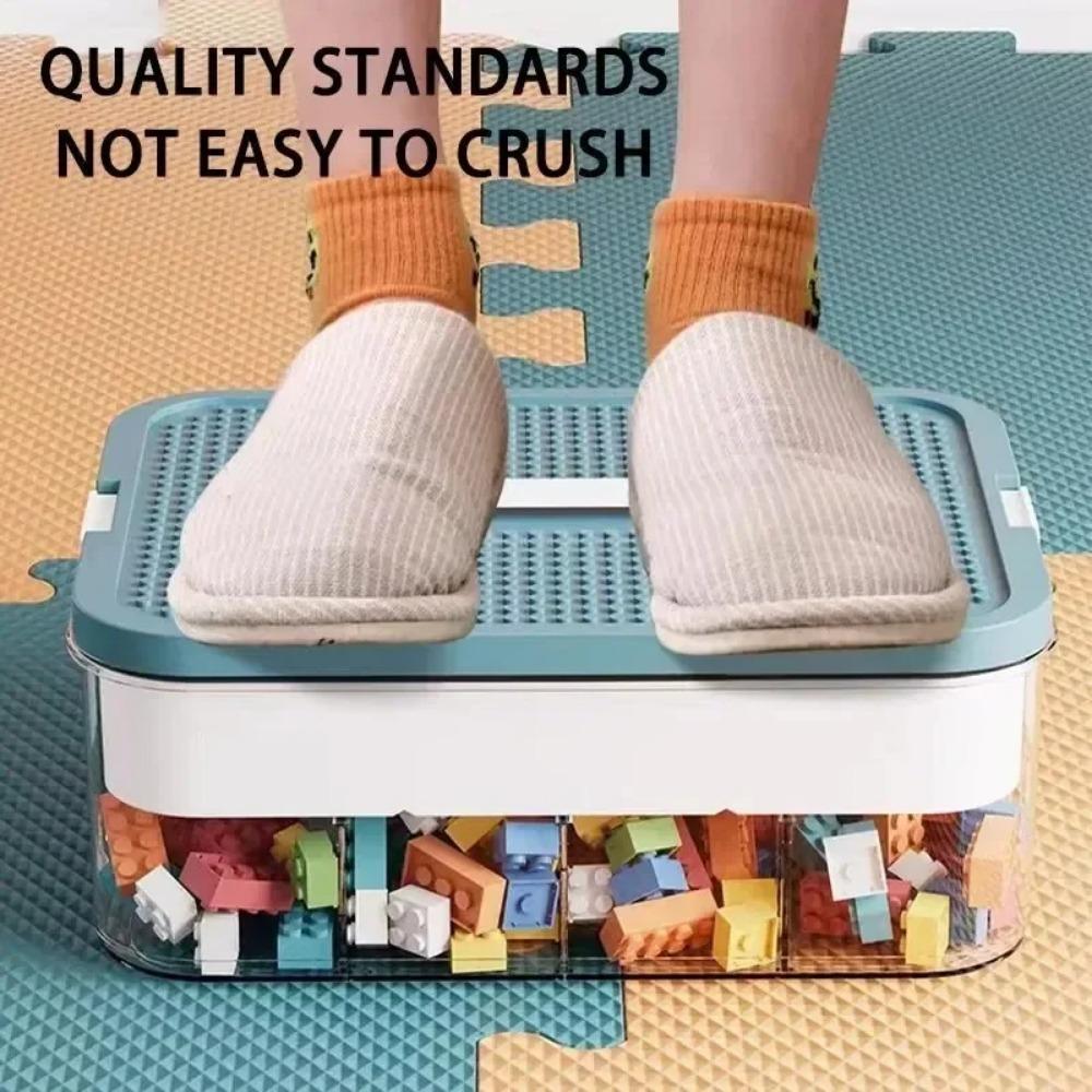 1pc Children's Block Organiser, Large Capacity Parts Organiser with Mountable Block Carrying Lid