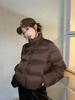 Down Cotton Puffer Jacket Women's Short Sleeve New Winter Thickened Student Cotton Coat Loose Bread Coat Outerwear