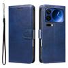 For Xiaomi 17 Pro Leather Wallet Case with Strap Solid Color Phone Stand Cover