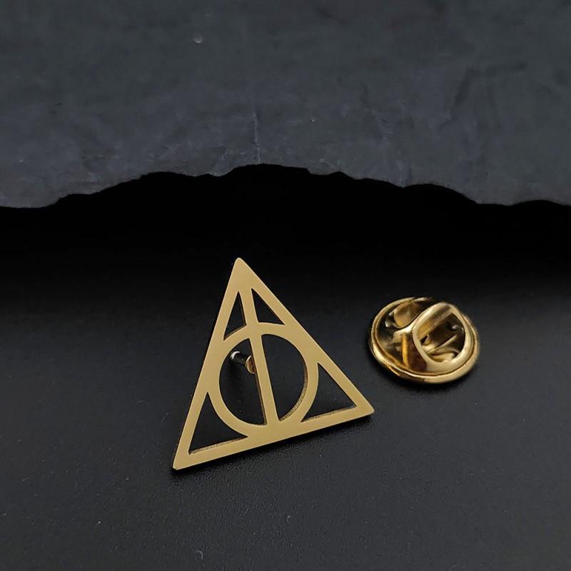 

Geometric Heart Triangle Brooch Cufflinks Irregular Personalized Accessories Suit Coat Backpack Versatile 14k