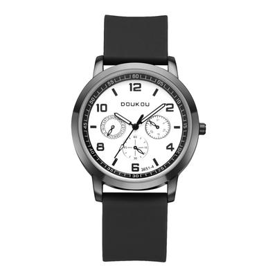 Stylish Waterproof Silicone Analog Quartz Movement with Rubber Strap and Small Second Display Perfect Gift for or Day Men's Watch - Birthdays,