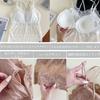 SophroniaTerri Lace Camisole Bra with Removable Super Cute Women's Top, Wireless, Cups, Soft, Quick-Drying, Sheer, Sexy, Stretchy, Loungewear, Cool,