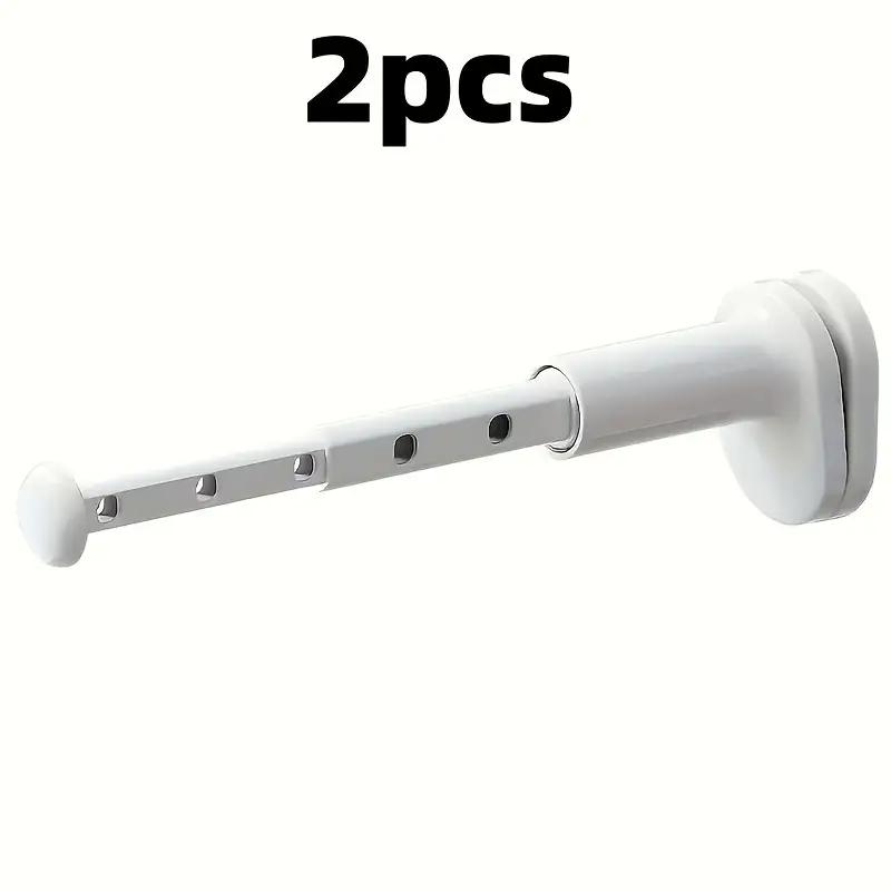 

2pcs Thickened Portable Folding Hangers, Extendable Travel Clothes Drying Rack, Easy Install & Carry, Space Saving 1