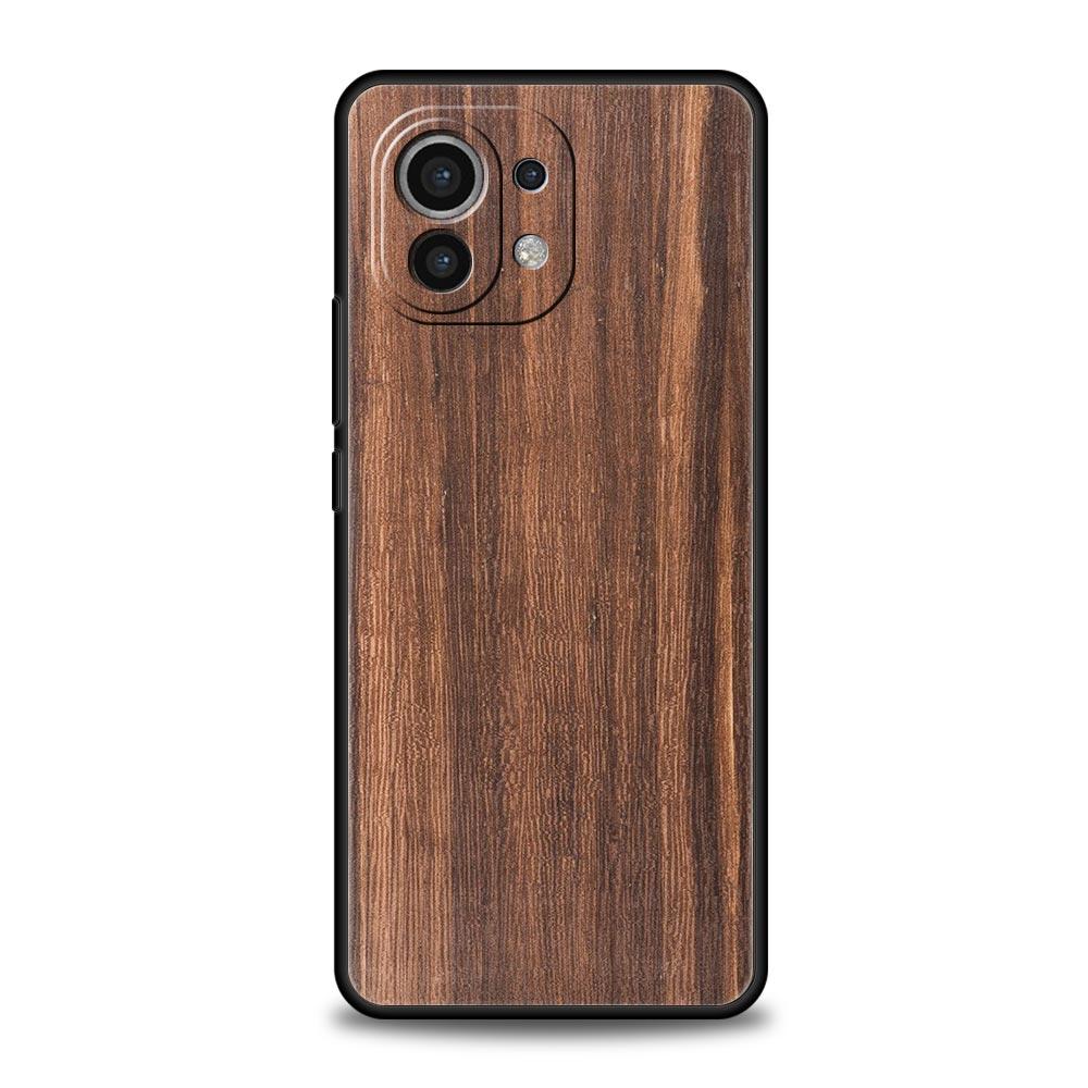 Carved Wood Phone Case For Xiaomi Poco X3 NFC M3 M4 F4 X4 Pro 5G F3 GT Mi 12 11T 10 9T 10T Lite 11 Ultra Silicon Black Cover