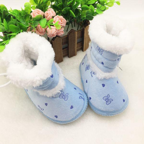 Newborn Baby Boy Girl Toddler Rabbit Boots Soft Sole Shoes Prewalker Warm G1