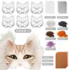 DIY Cat Mask Kit 29pcs Craft Set Kids Party Favors Halloween Christmas Cosplay