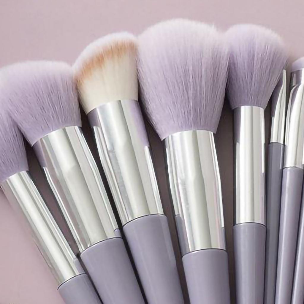 13 st Set Sminkborstar Verktygskit Handhållna Mjuka Blandnings Kosmetikaborstar Kit för Ansiktspuder