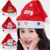 Adults Kids Christmas Hats Non-woven Fabric Santa Claus Xmas Hats Cap Merry Christmas New  Party Festival Decoration Gifts