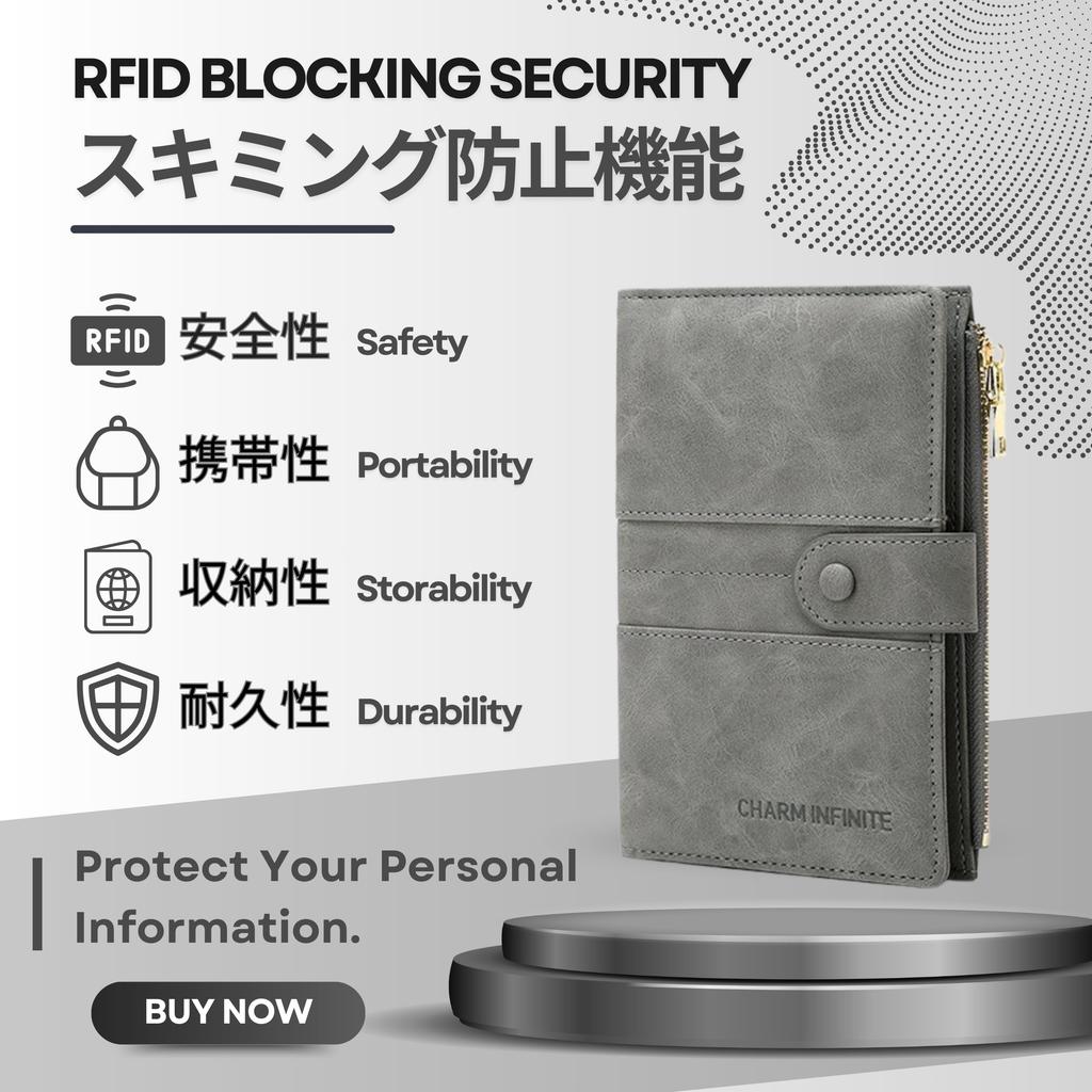 VOLAN Passport Case with RFID Blocking and Skimming Card for Men and Women Protection, Storage, (Blue)