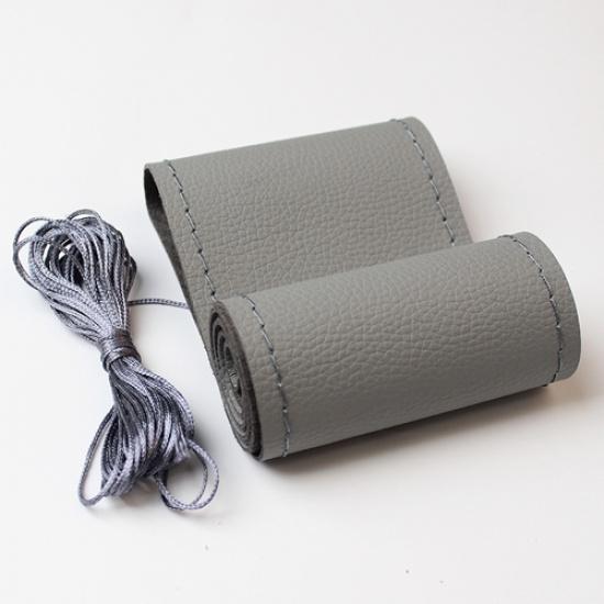 Non-slip Car Steering Wheel Cover Diameter 38cm Soft Leather Braid On the Steering Wheel Cover of Car Interior