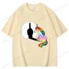 Funny Unicorn Middle Finger Printed TShirts Women Unisex Short Sleeve Cotton 100 Round Neck Tee Shirt Casual Summer Tops