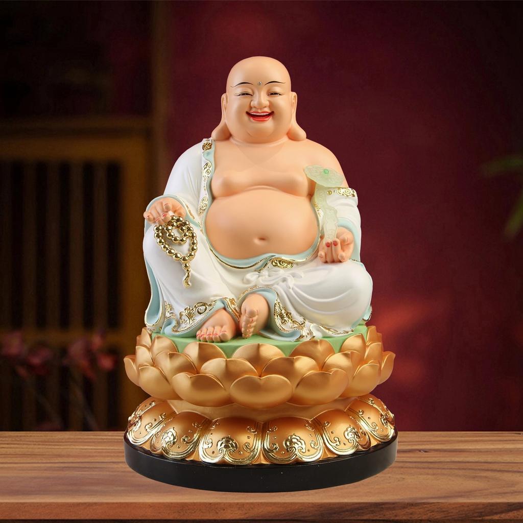 Southeast Asia GOOD Buddha statue Home store company Shrine GOOD LUCK God of wealth Maitreya Buddha Mammon God Sculpture