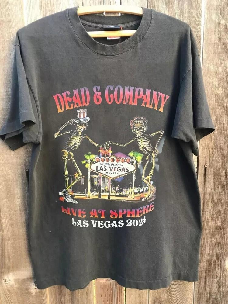 

Dead and Company T shirt Retro Style Charcoal Concert 2025 Men Women Unisex T-Shirt XXL