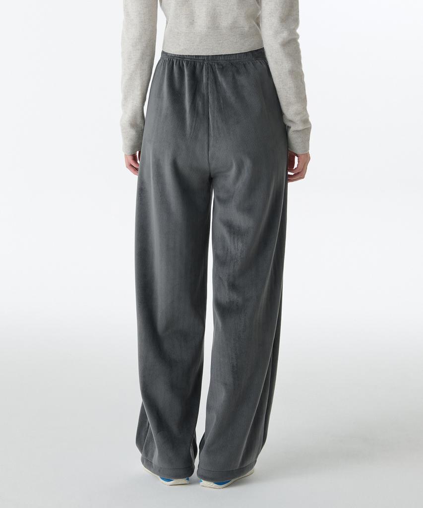 Musinsa Standard Woman Women'S Velour Corduroy Lounge Pants [Dark Gray]