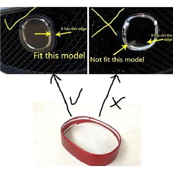 Auto Sticker Detector Trim Front  Decorative Mark Grid Grill Grille For Mazda CX-5 CX5 2nd Gen 2017 2018