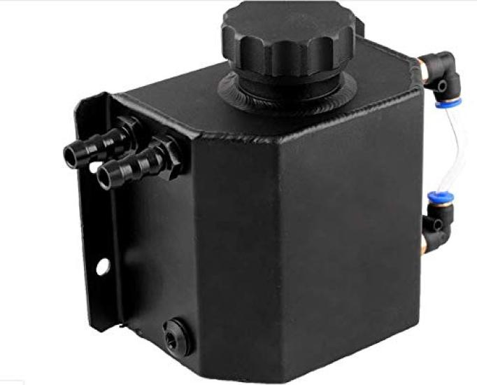 Heinmo 1000ML Aluminum Auto Radiator Coolant Expansion Tank for Most Cars