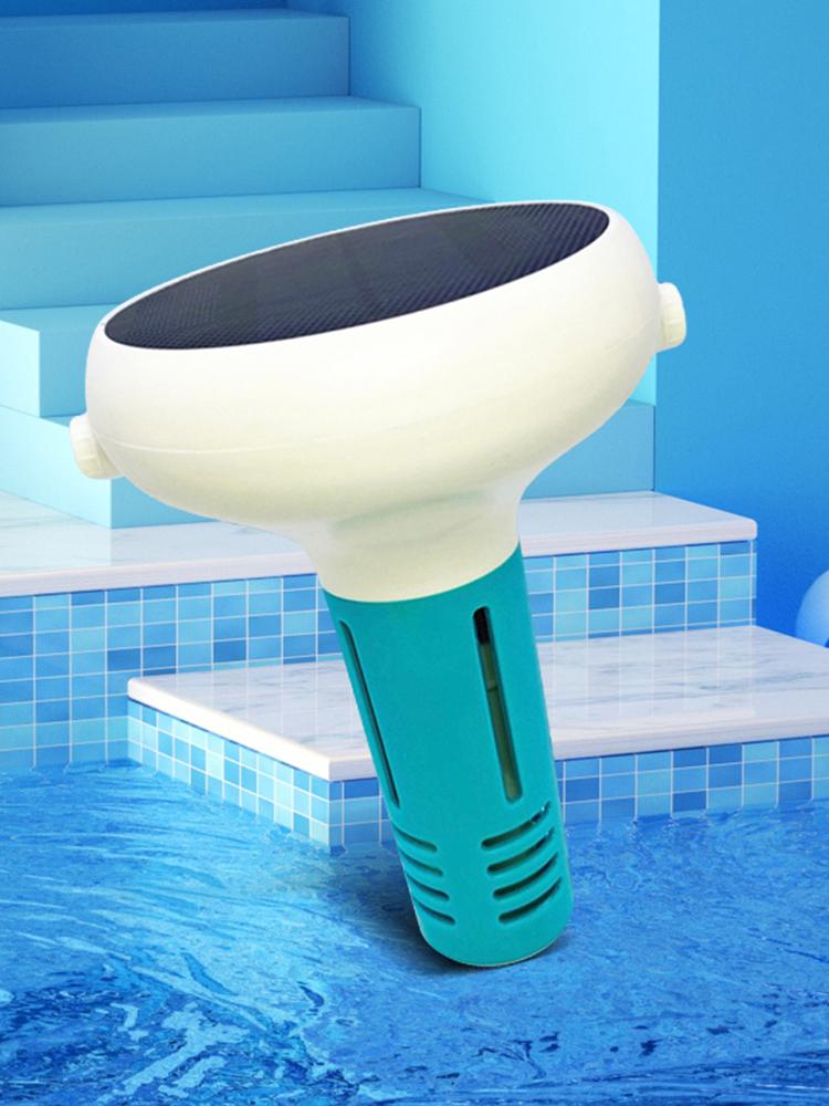 Solar Powered Swimming Pool Water Tester 7 IN 1 PH/ORP/EC/TDS/Salt/Temp/CL Tester Smart Chlorine Meter for Swimming Pool