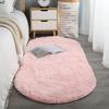 Oval Soft Silkly Plush Carpet Modern Home Decor Living Room Sofa Coffee Table Floor Rug Girl Bedroom Foot Mat Balcony Cushion