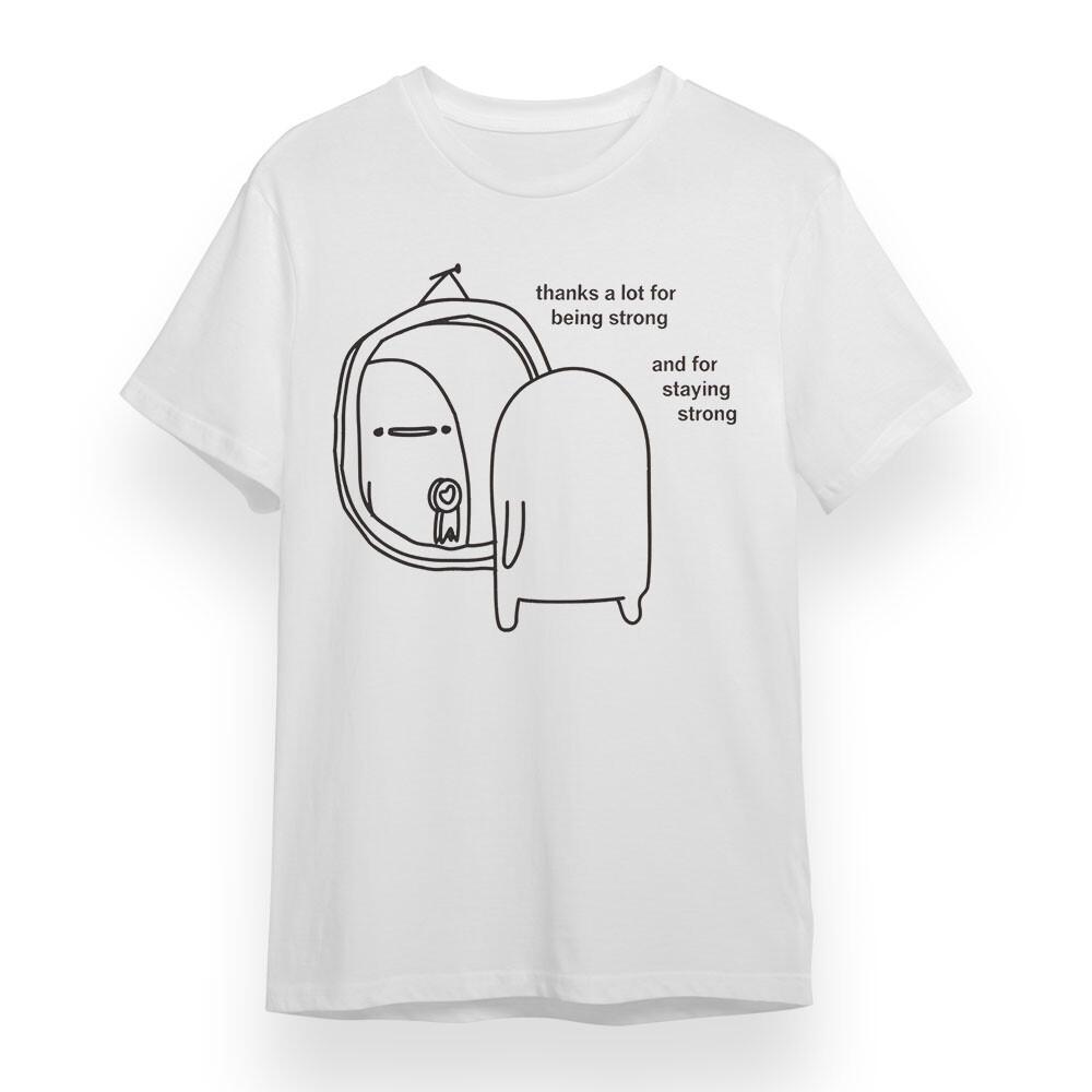 

Women s T-shirt With Inspirational Backpack Graphic Plus Size White Cotton Tee XL