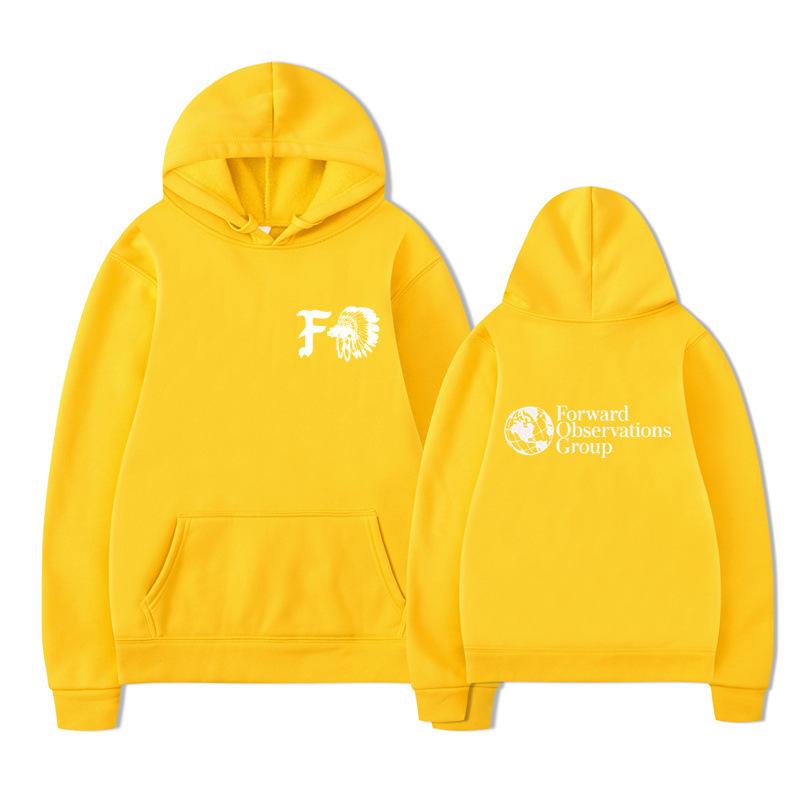 Gbrs Forward Observations Group Hoodie Punk Skeleton Autumn Winter Fleece Streetwear Tops