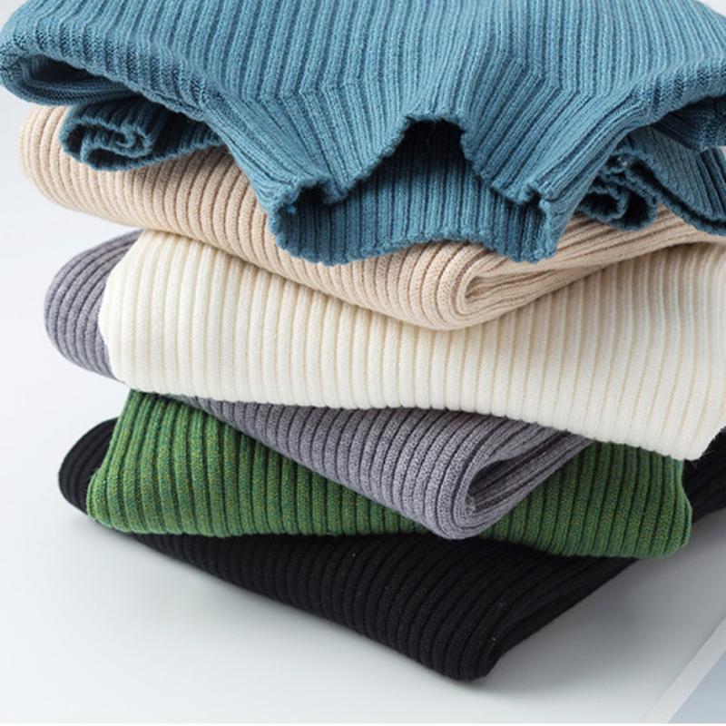 Dětský vypasovaný žebrovaný svetr Chlapci Dívčí svetr Dětské oblečení Dívka pletený svetr