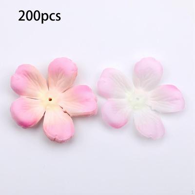200Pcs Flower Petals Cherry Plum Blossom Artificial Flowers Heads Peach