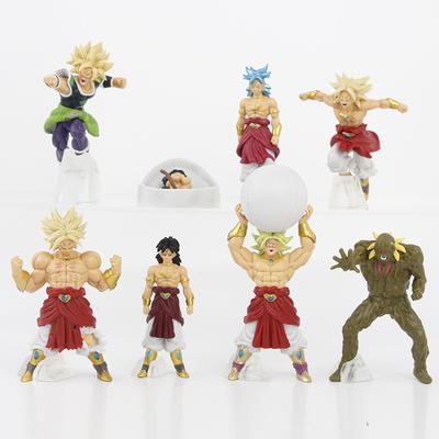 Zufällig 1 Stück Amine Dragon Ball Broly Gesamtform Super Saiyan Broly Figur PVC Actionfiguren Statue Sammlermodell Spielzeug Geschenke