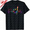 Colorful Watercolor Zebra Streetwear Fashion Artistic Animal Style Casual Comfortable Male Tee TopUnisex and Women Matching TShirt