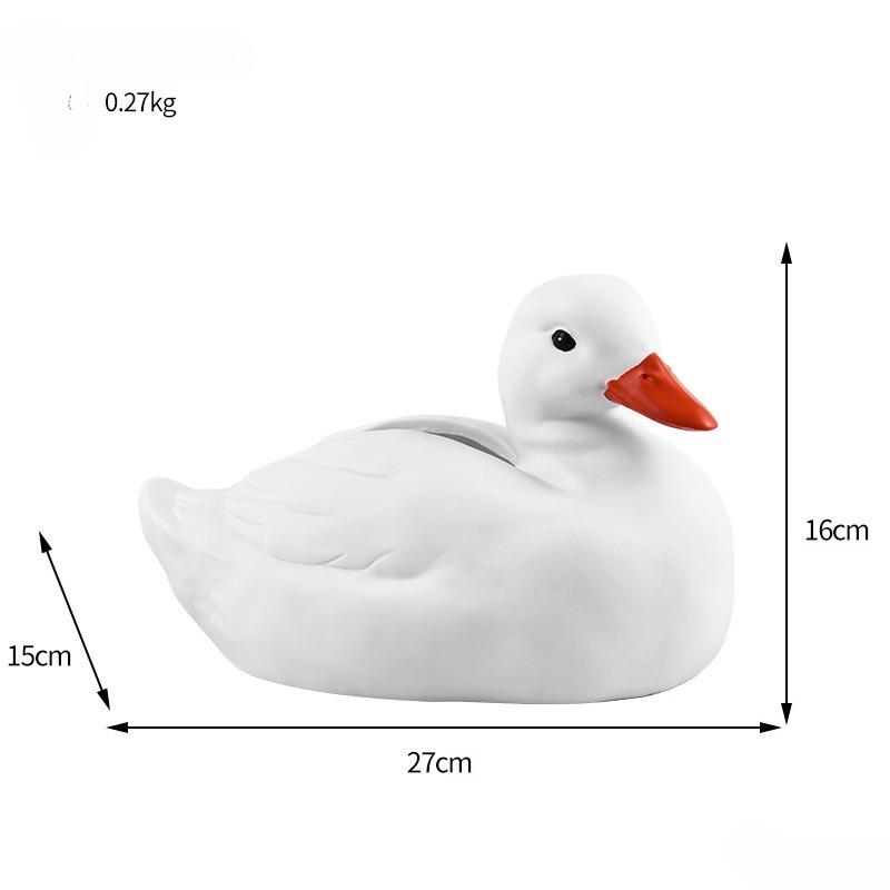 

High-Appearance Cute Tissue Box Internet-Famous Duck Design Multi-Functional Living Room Wine Cabinet Decoration Light Luxury