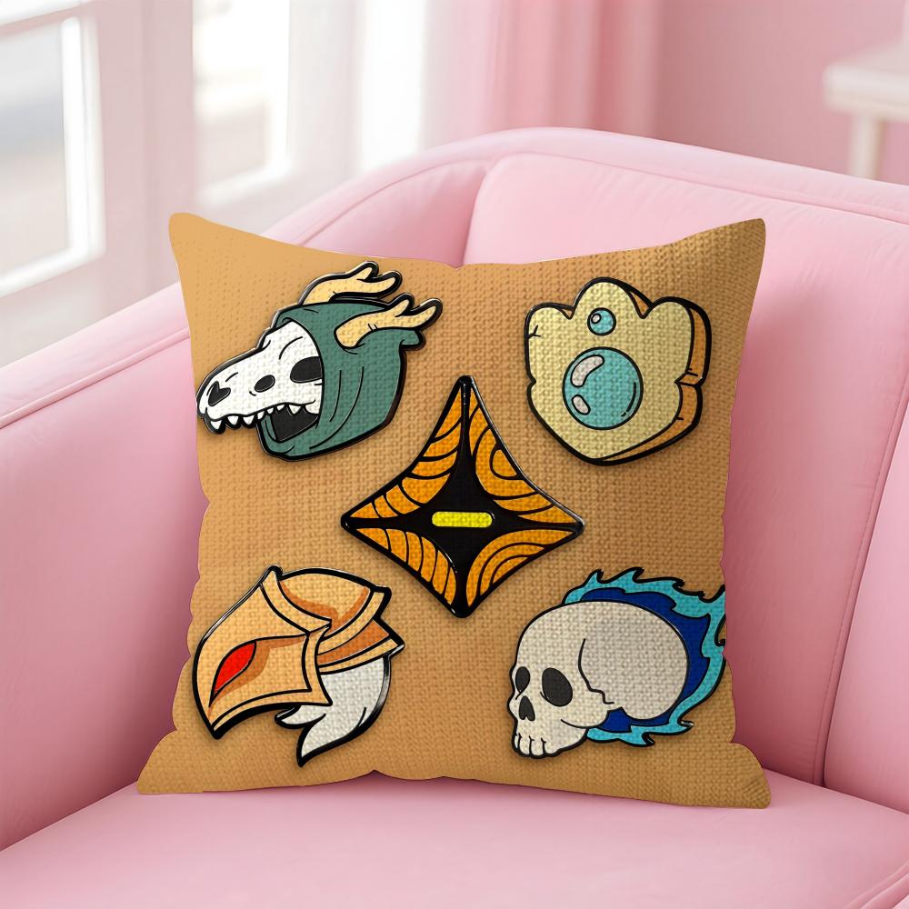 Game SSlay the Spire Cushion Cover Natural Linen Pillow Case DoubleSided Print Decorative Sofa Pillowcase Home Decor Gift