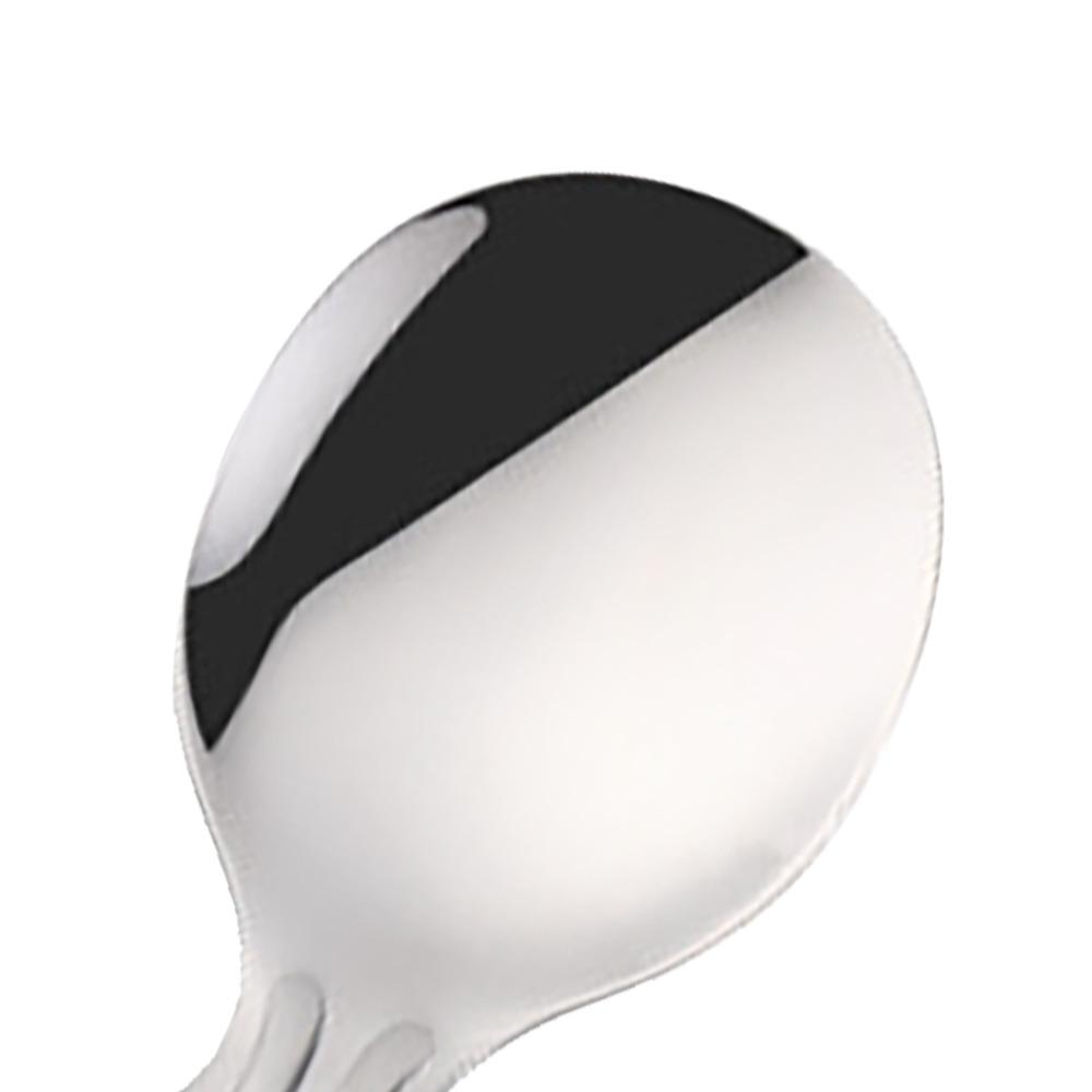 3Pcs 304 Stainless Steel Folding Spork Ergonomic Handle Flatware Kitchen Silverware Picnic