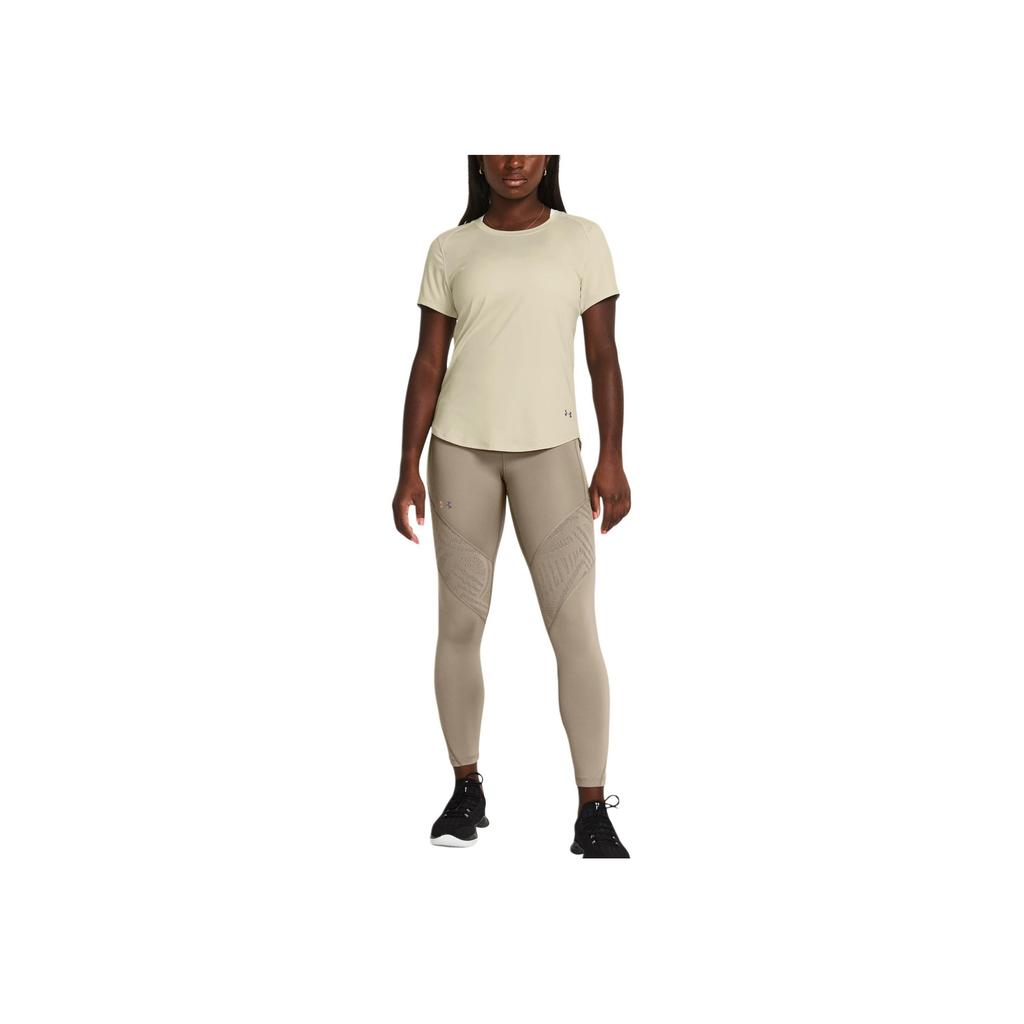 Under Armour Rush Vanish Elite Vent Solid Training Tights Women Tights Brown 1383553-203