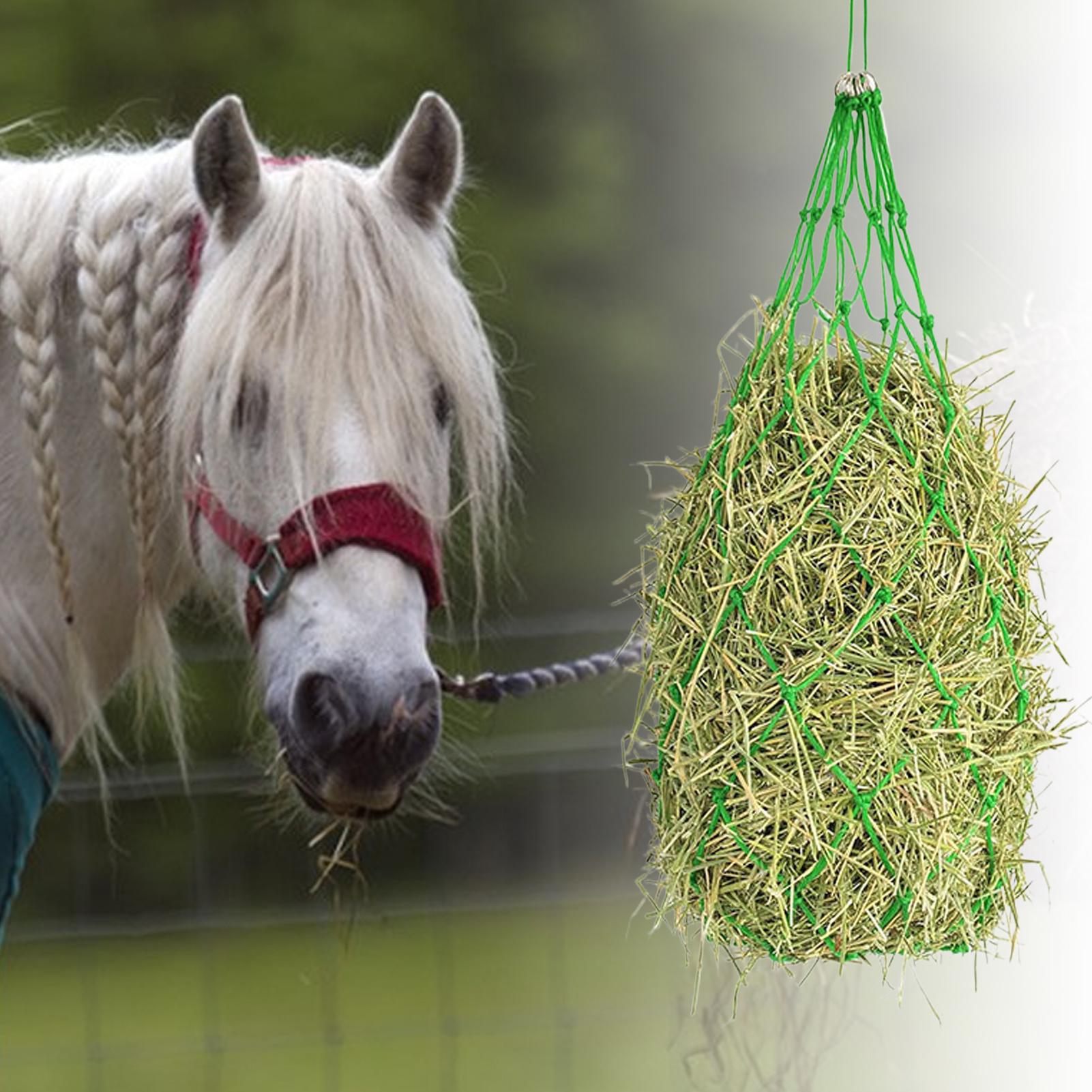 

Horse Hay Net Sheep Hay Feeder Hangable Storage Net Supplies Cattle Equine Goat Feeders For Barn Daily Feeding China Mainland