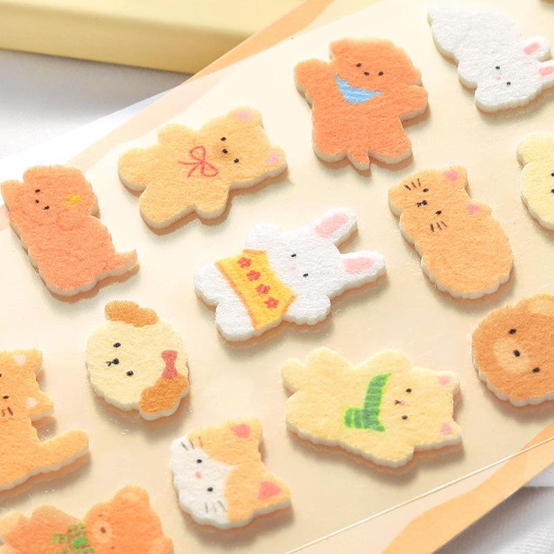 Letter Lover Felt Stickers: Warm Diary Series - Cute Literary Patterns for Decorating & Journaling