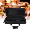 Trumpet Carrying Case with Side Handle Portable Storage Bag for Brass Wind Instrument Adjustable Shoulder Strap Water Proof Oxford Cloth