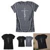 Dames T-shirt met korte mouwen, zomer, met geloofsletterprint, grafisch T-shirt, blouse, mode, in zacht en comfortabel materiaal