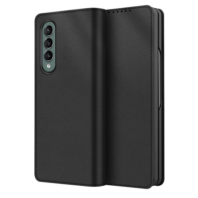 Luxury Leather Phone Cover For Samsung Galaxy Z Fold 4 3 2 Case With Card Slot Kickstand Back Case Can Be Separated