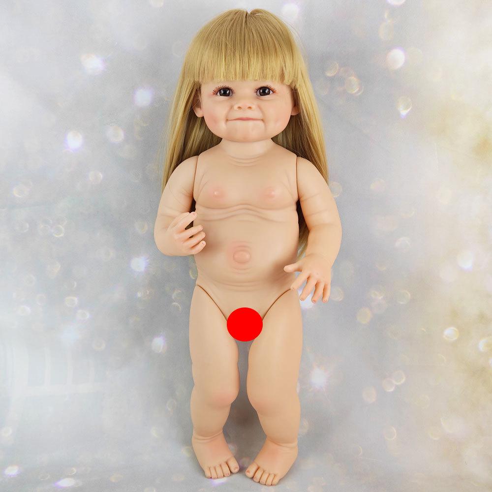 Cross-Border Soft Vinyl Reborn Baby Doll - Pinchable, Cute Companion Toy for Kids.