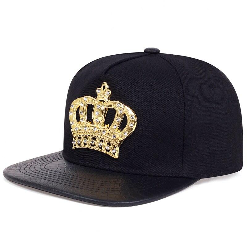 

Unisex Crown Emblem Hip-hop Hats Outdoor Adjustable Casual Baseball Caps Sunscreen Hat чорний